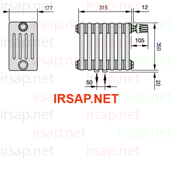 Радиатор IRSAP Tesi 50350/7 T52 CL 01